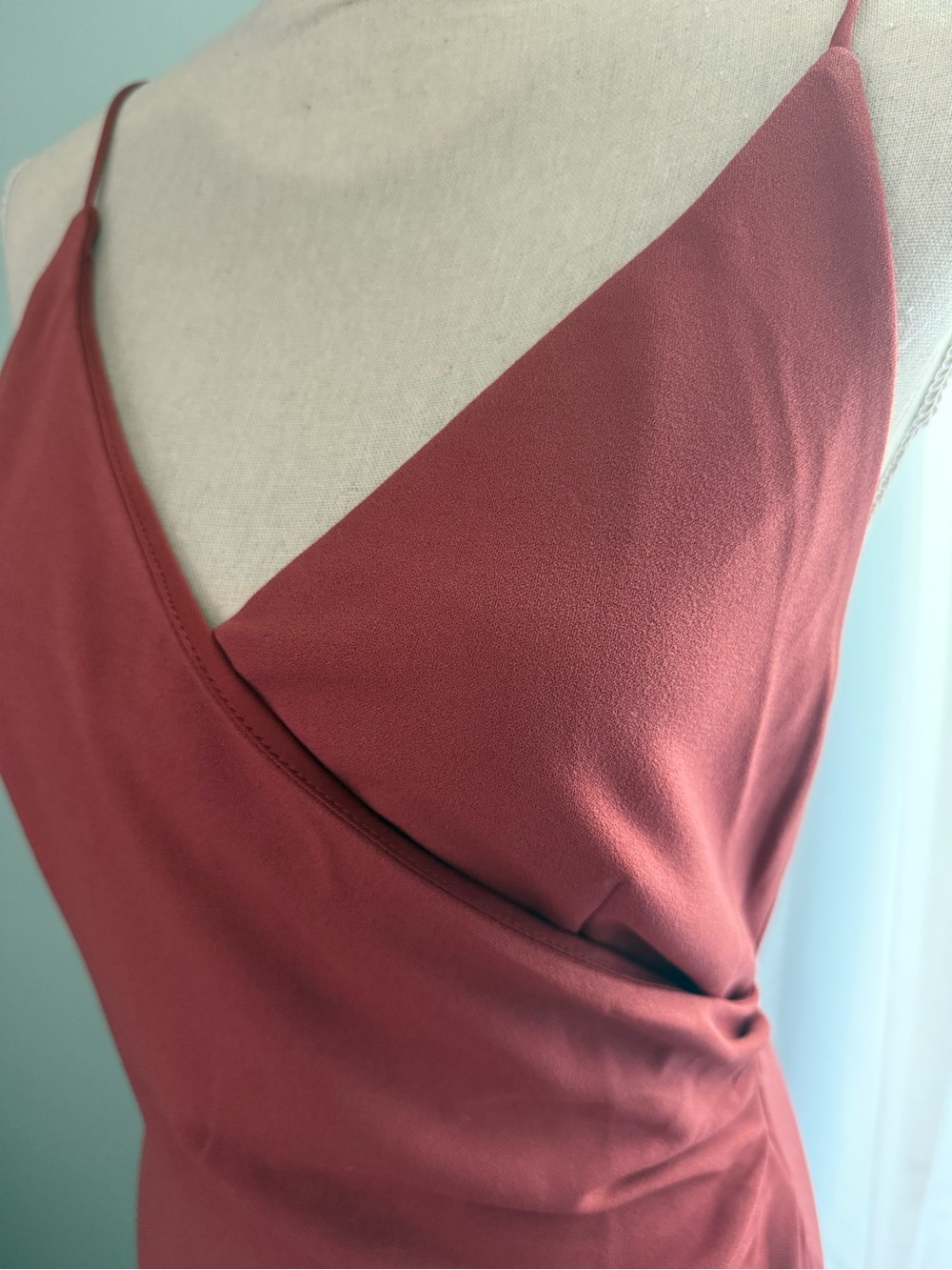 🆕 Hello Molly “Quiet Dancer” Rust Asymmetrical Midi Dress / NWT! / L - Picture 3 of 9